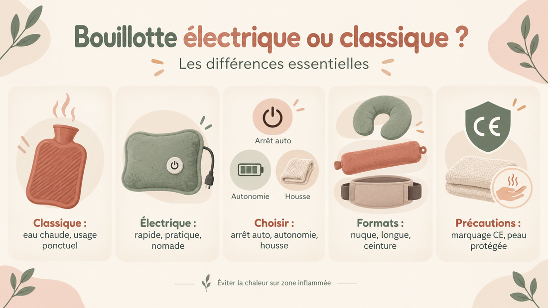 Bouillotte électrique ou bouillotte classique : les différences