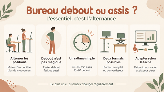 Bureau debout ou assis : ce que disent les études