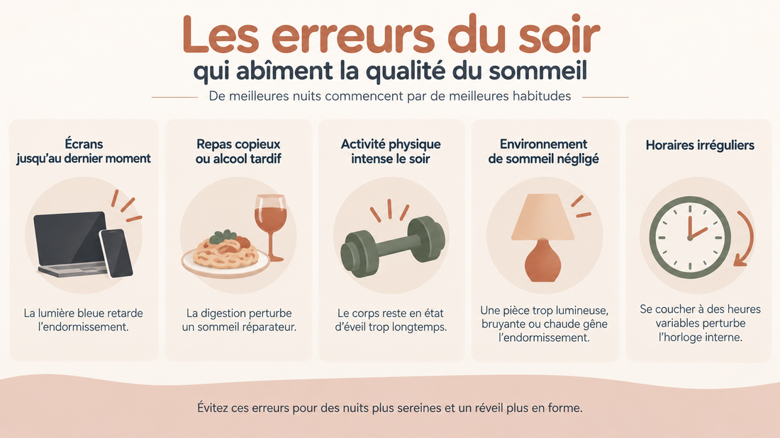 Les erreurs du soir qui abîment la qualité du sommeil