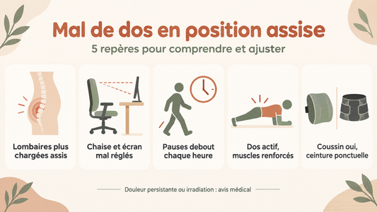 Mal de dos en position assise : comprendre les causes courantes