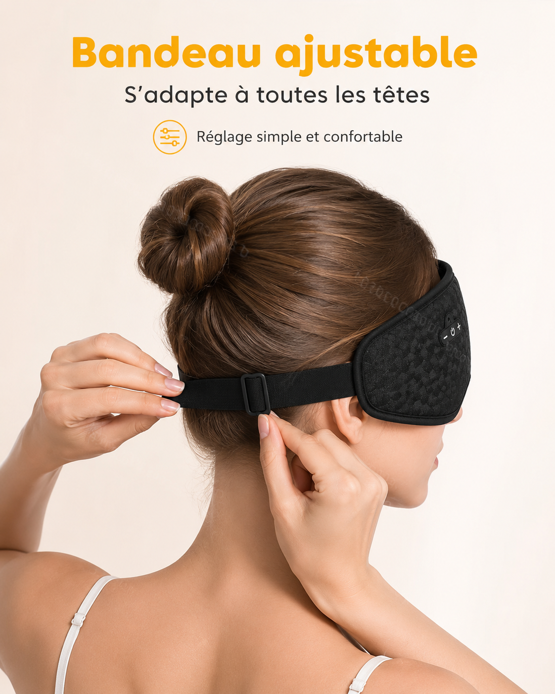 Masque Sommeil 3D avec Écouteurs Bluetooth
