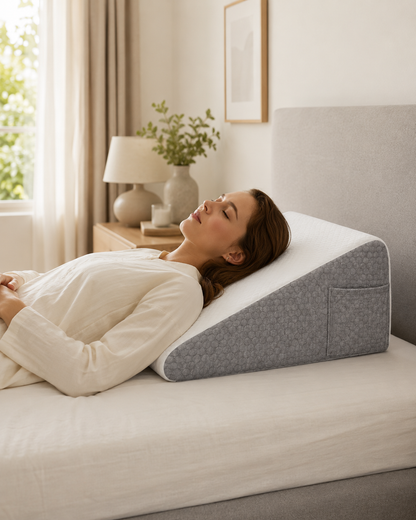 Oreiller Anti-Ronflement Incliné Mémoire de Forme 6-en-1