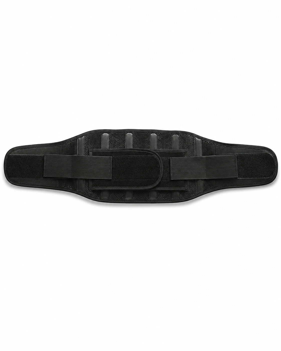 Ceinture lombaire de maintien à plat, vue de dessus
