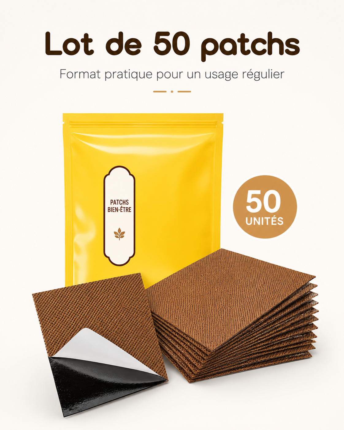Patchs Chauffants Dos Lot 50 ou 100