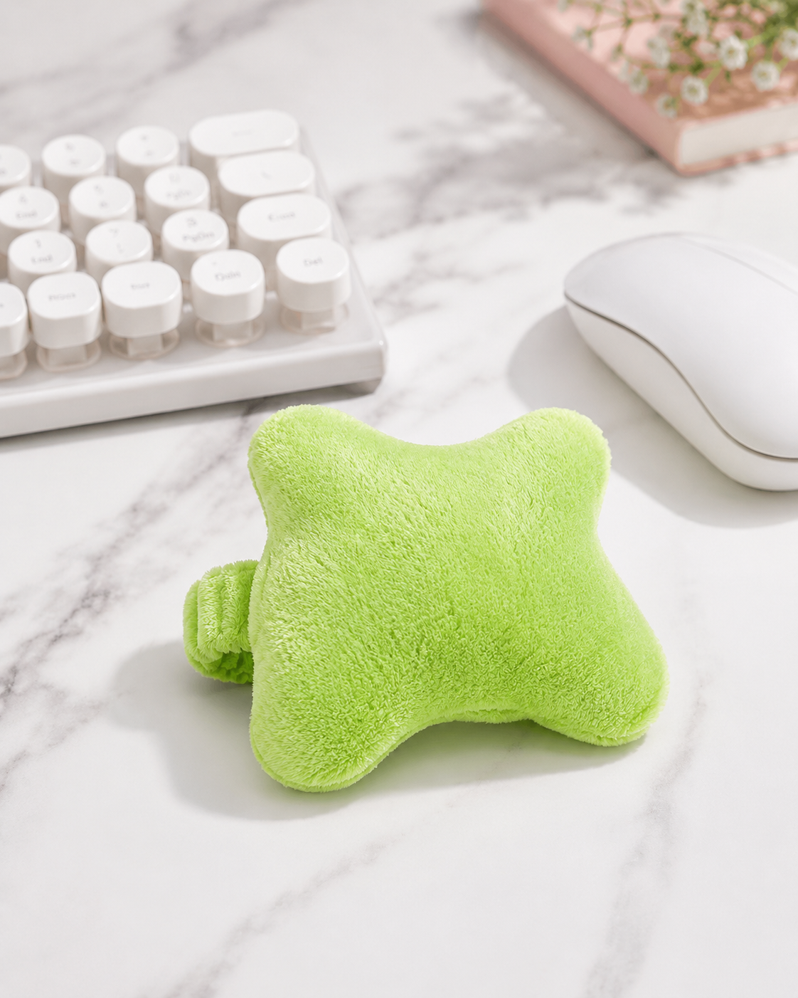 Coussin Repose-Poignet Peluche en Étoile