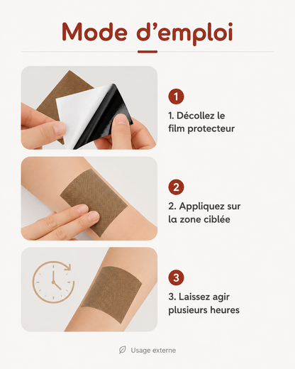 Patchs Chauffants Dos Lot 50 ou 100