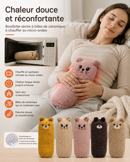 Bouillotte Sèche Peluche aux Billes de Céramique