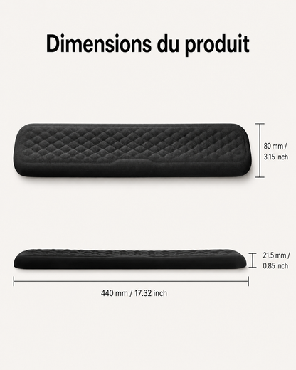 Repose-Poignet Clavier et Souris en Mousse à Mémoire de Forme
