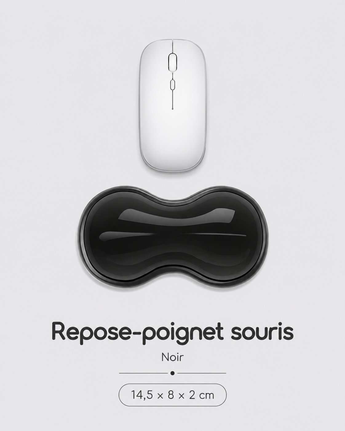 Repose-Poignet Silicone Gel Effet Rafraîchissant