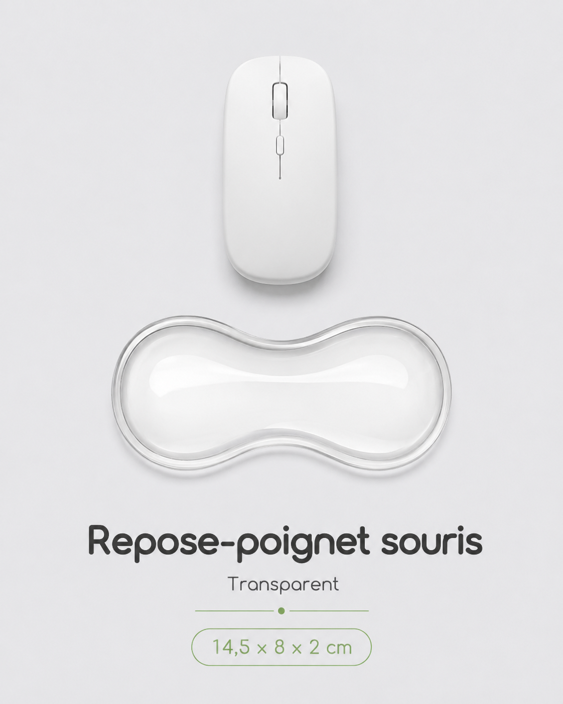 Repose-Poignet Silicone Gel Effet Rafraîchissant