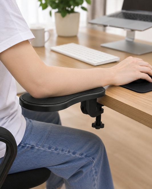 Repose-Bras de Bureau Pivotant à Fixation Pince