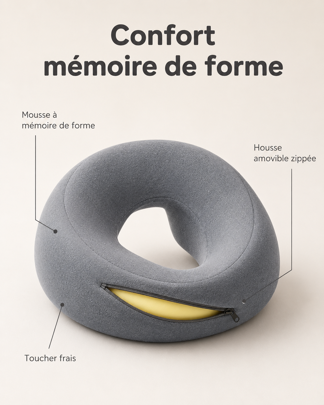 Coussin de Sieste Bureau Ergonomique Mémoire de Forme
