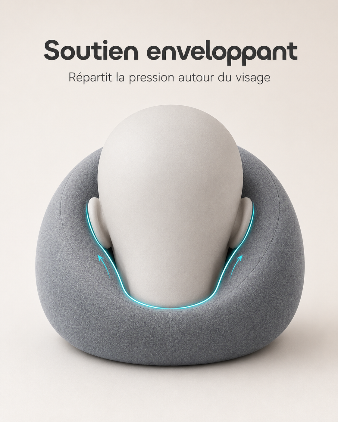 Coussin de Sieste Bureau Ergonomique Mémoire de Forme