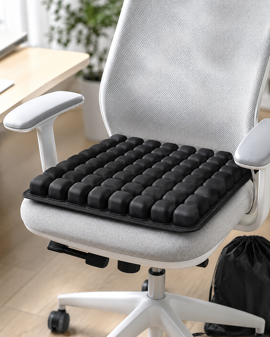 Coussin de Siège Gonflable Ergonomique Sans Pompe