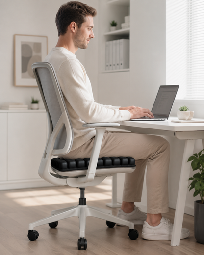 Coussin de Siège Gonflable Ergonomique Sans Pompe