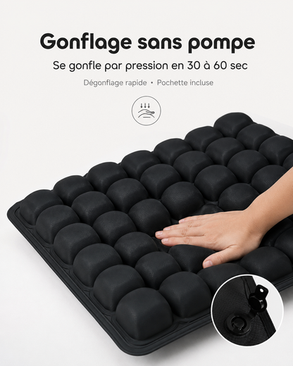 Coussin de Siège Gonflable Ergonomique Sans Pompe