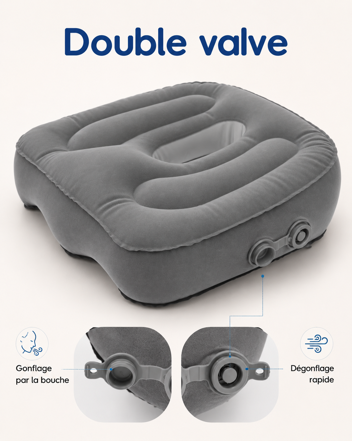 Coussin Coccyx Gonflable Portable