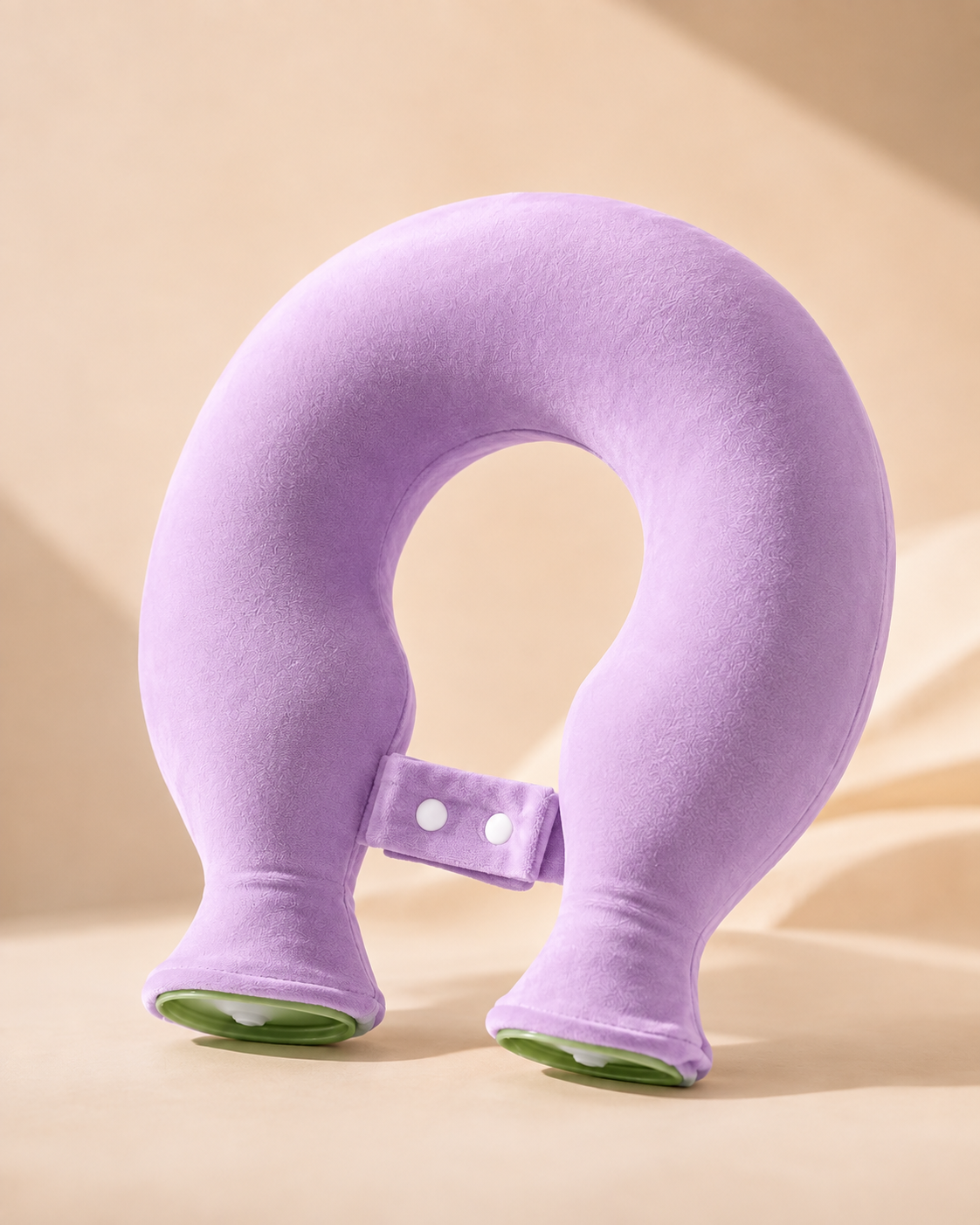 Bouillotte nuque en U, coloris violet
