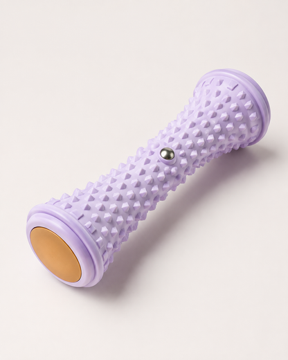 Rouleau de massage pour pieds à picots, coloris violet