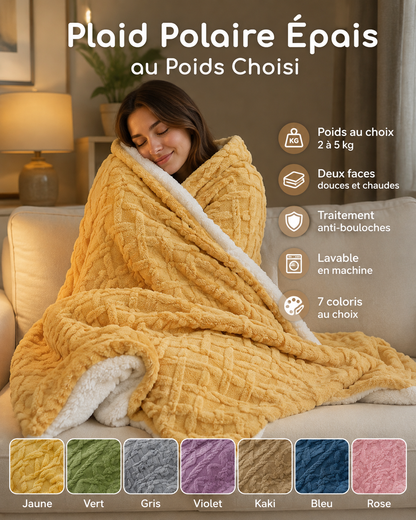 Plaid Polaire Épais au Poids Choisi
