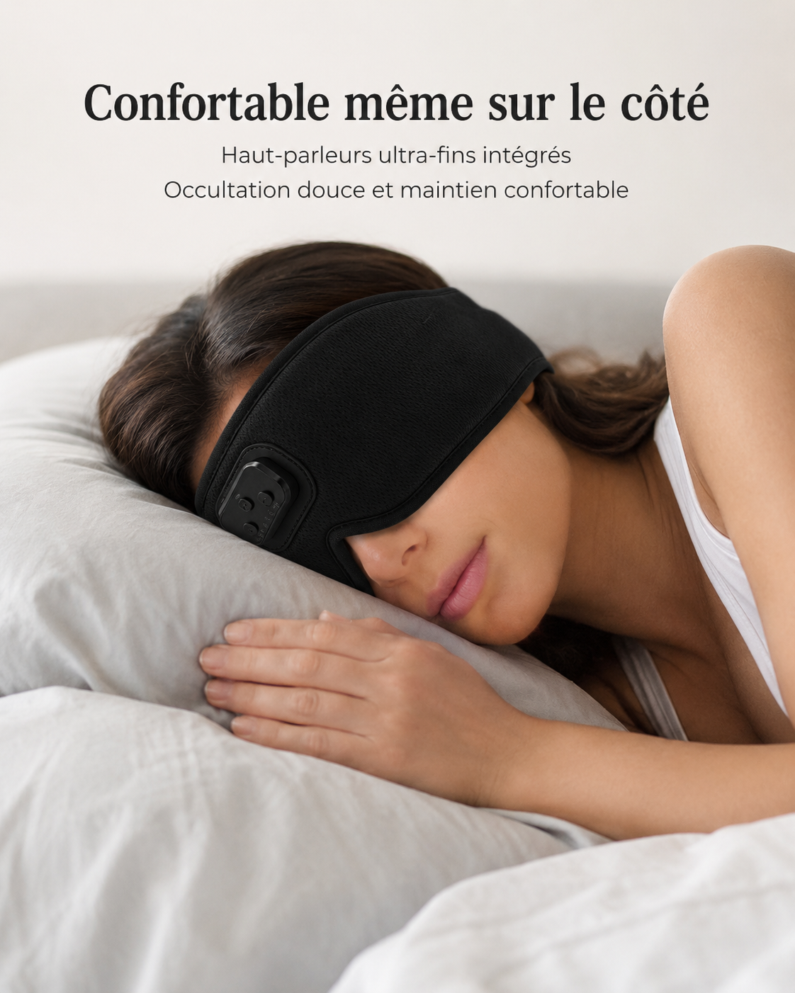 Masque de Sommeil Bluetooth Bruit Blanc et Minuteur