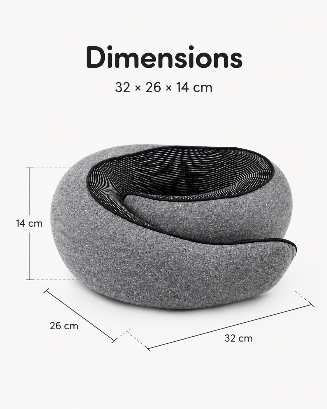 Oreiller de Voyage Mémoire de Forme 360°