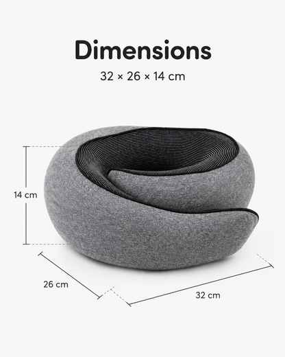 Oreiller de Voyage Mémoire de Forme 360°