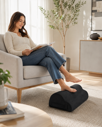 Repose-Pieds Ergonomique en Mousse à Mémoire de Forme