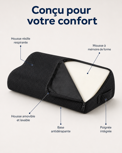 Repose-Pieds Ergonomique en Mousse à Mémoire de Forme