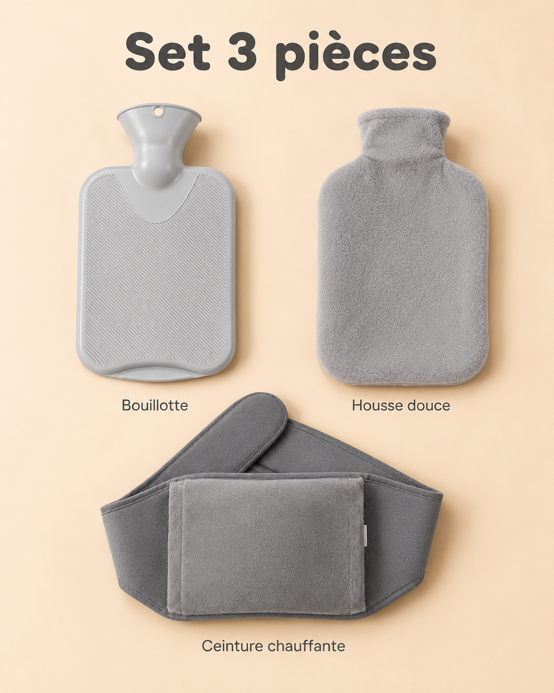 Set de Bouillotte et Ceinture Chauffante