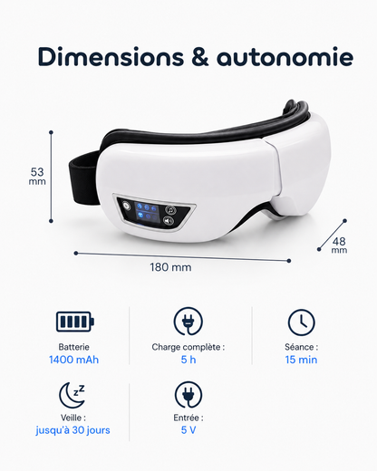 Masseur Oculaire Électrique Bluetooth