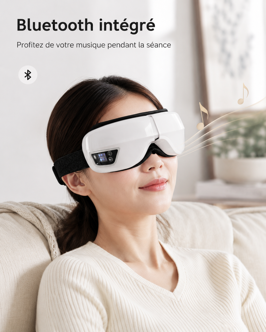 Masseur Oculaire Électrique Bluetooth