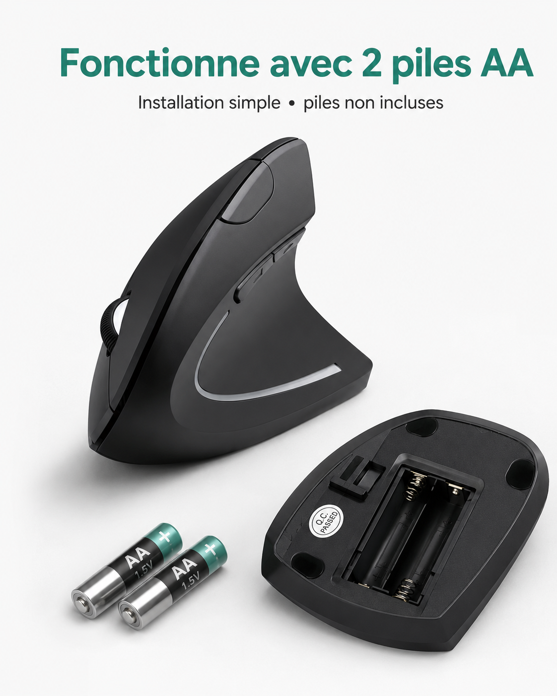 Souris Verticale Ergonomique Sans Fil 6 Boutons