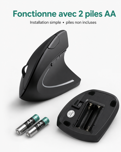 Souris Verticale Ergonomique Sans Fil 6 Boutons