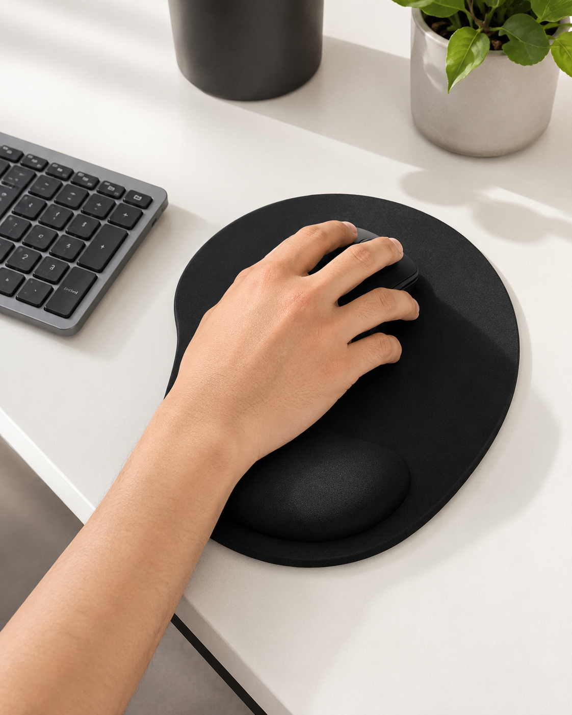 Tapis de Souris Ergonomique avec Repose-Poignet Intégré