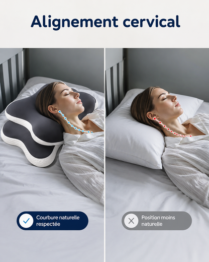 Oreiller Cervical Papillon Mémoire de Forme