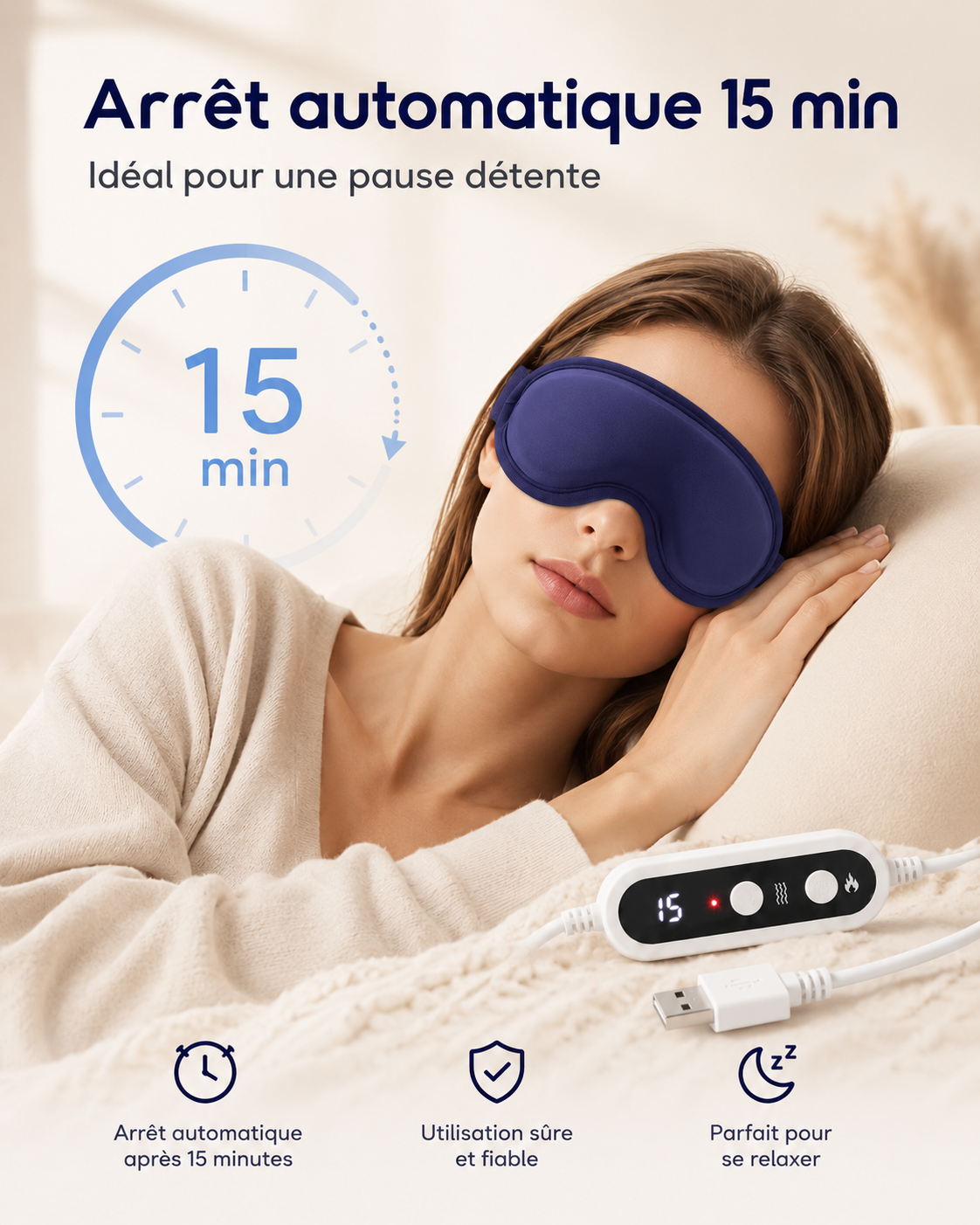 Masque Chauffant Yeux Rechargeable
