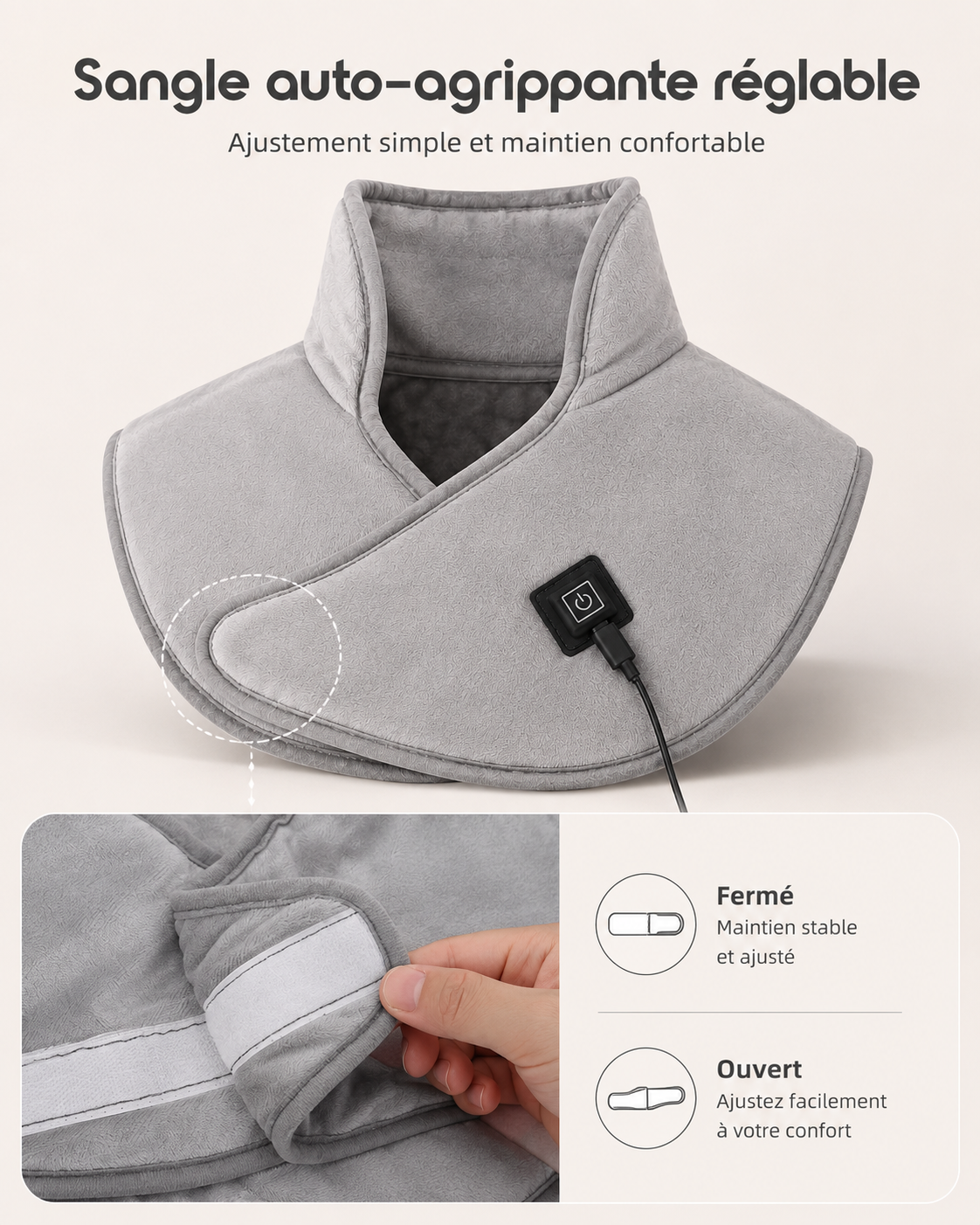 Coussin Chauffant Nuque USB 3 Niveaux