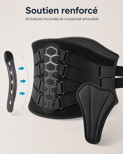 Ceinture Lombaire à Sangles Croisées et Armature Renforcée