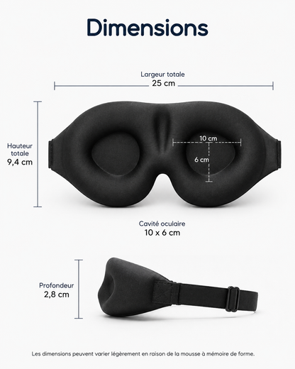 Masque Sommeil 3D Anatomique Contouré